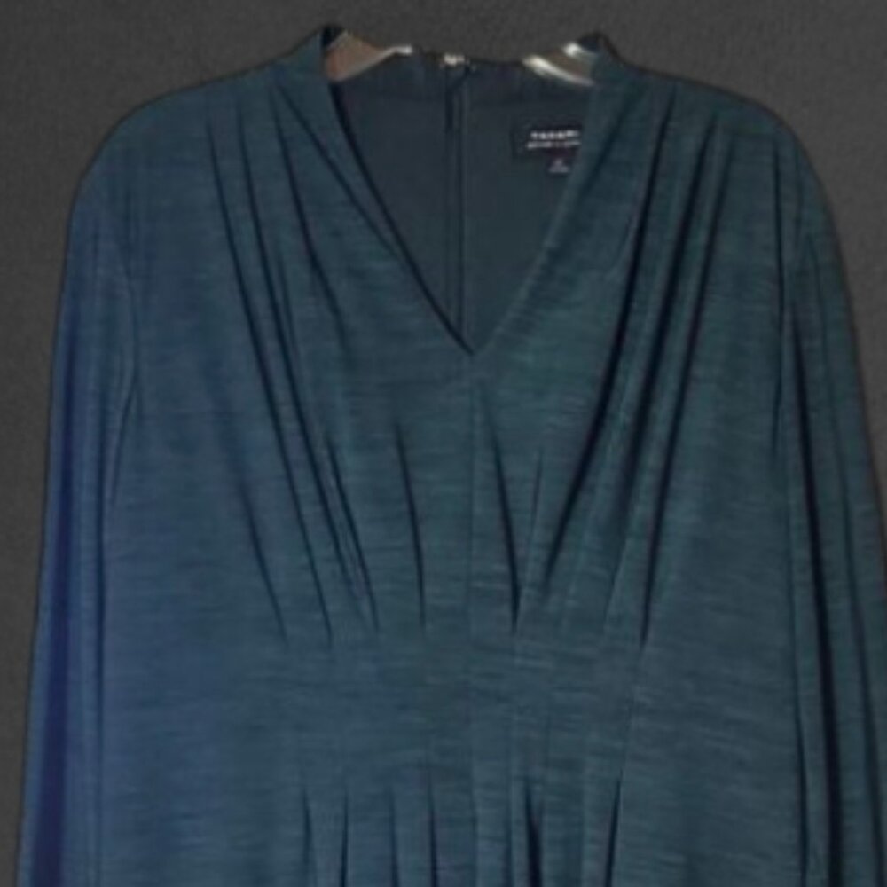 TAHARI Arthur S. Levine Green Plus Size Dress Sz14